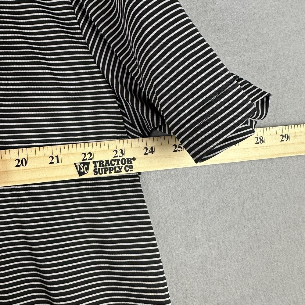 Grand Slam Polo Shirt Mens XL Black Striped Excellent Performance Short Sleeve - Picture 6 of 8